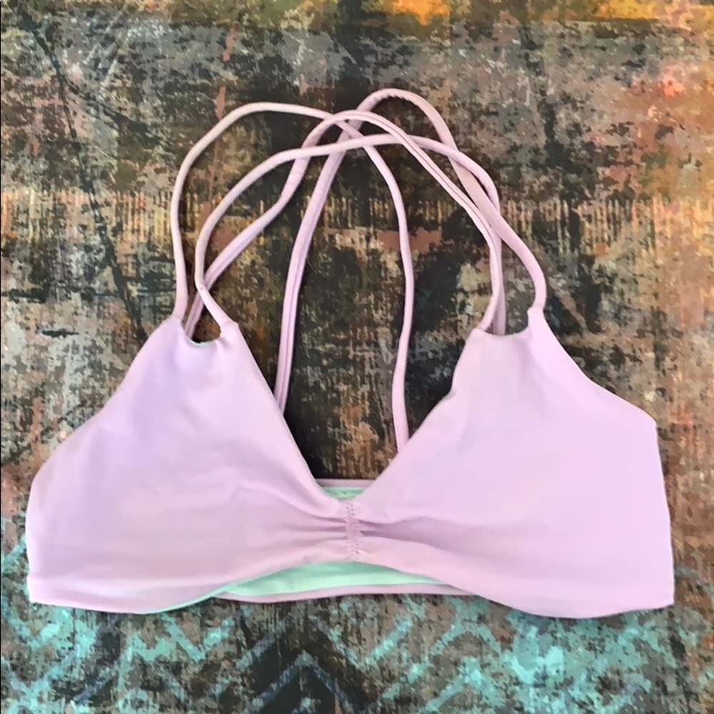 PliyQ teal reversible swim top